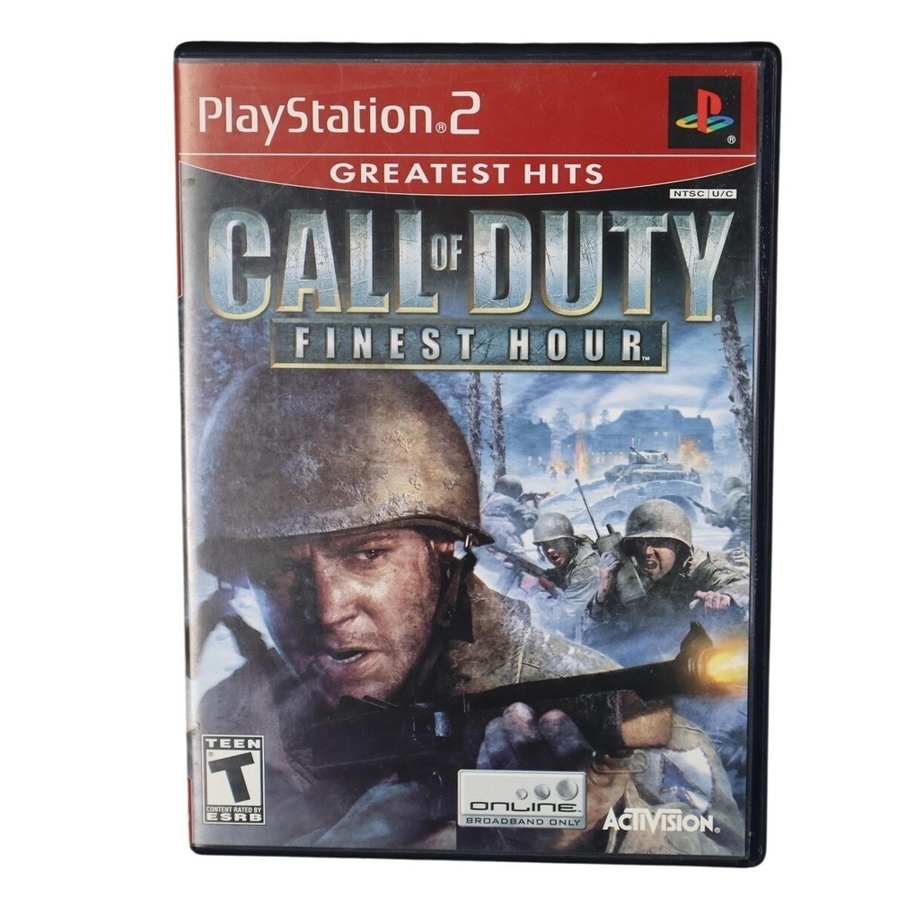 Call Of Duty: Finest Hour Sony PlayStation 2 Greatest Hits Video Game Activision